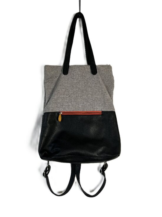 Canopy Verde 3-in-1 Crossbody Backpack and Tote Vegan Leather Organic Cotton main image 5